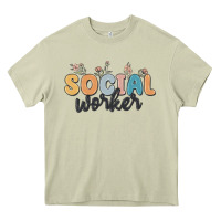 Mossy social worker Heavy Core Tee - MaliasSmallBusiness