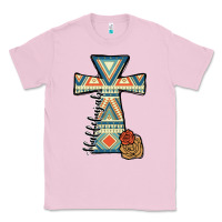Bubblegum Pink halleluljah aztec cross Classic Tee - JahusDesignShop