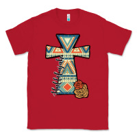 Red halleluljah aztec cross Classic Tee - JahusDesignShop
