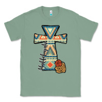 Sage halleluljah aztec cross Classic Tee - JahusDesignShop