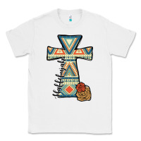 White halleluljah aztec cross Classic Tee - JahusDesignShop