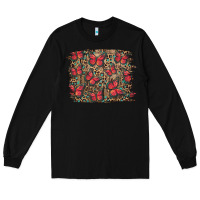 Black Easter Butterflies Background Long Sleeve Tee - RanaPortraitStore