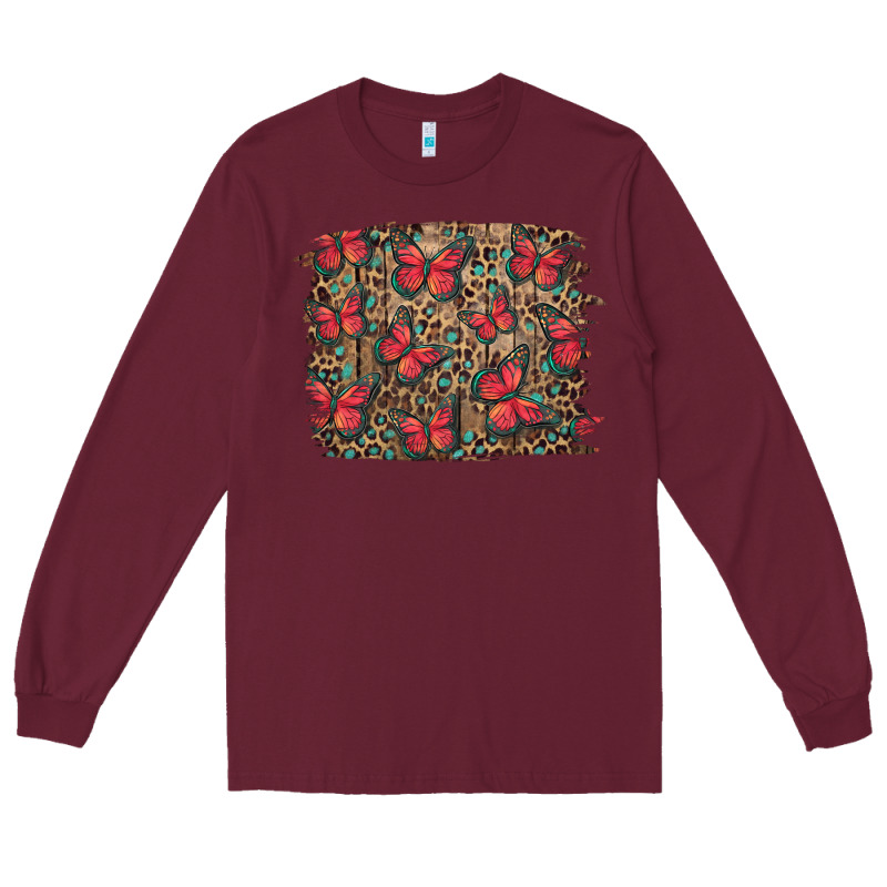 Easter Butterflies Background Long Sleeve Tee by RanaPortraitStore | Teevron