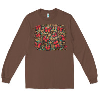 Chestnut Easter Butterflies Background Long Sleeve Tee - RanaPortraitStore