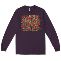 Plum Easter Butterflies Background Long Sleeve Tee - RanaPortraitStore