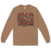 Toasted Coconut Easter Butterflies Background Long Sleeve Tee - RanaPortraitStore