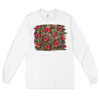 White Easter Butterflies Background Long Sleeve Tee - RanaPortraitStore
