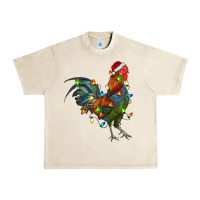 Sandshell Christmas Lights Rooster Urban Heavy Tee - RanaPortraitStore