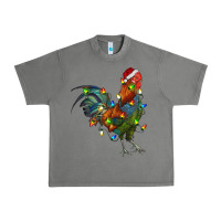 Tornado Christmas Lights Rooster Urban Heavy Tee - RanaPortraitStore