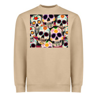 Mushroom cinco de mayo skull Heavyweight Sweatshirt - CowGirlArtShop