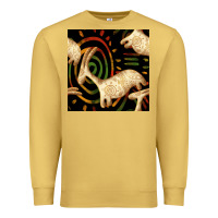 Antique Gold african ethnic animal seamless pattern Premium Sweatshirt - BundleAndBundleShop