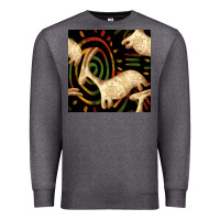 Charcoal Heather african ethnic animal seamless pattern Premium Sweatshirt - BundleAndBundleShop