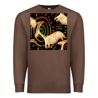 Chestnut african ethnic animal seamless pattern Premium Sweatshirt - BundleAndBundleShop