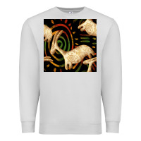 Dove Grey african ethnic animal seamless pattern Premium Sweatshirt - BundleAndBundleShop