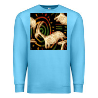Ocean Blue african ethnic animal seamless pattern Premium Sweatshirt - BundleAndBundleShop