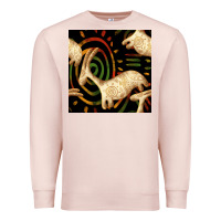 Pale Pink african ethnic animal seamless pattern Premium Sweatshirt - BundleAndBundleShop
