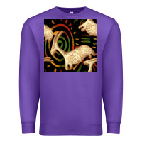 Purple african ethnic animal seamless pattern Premium Sweatshirt - BundleAndBundleShop