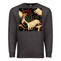 Smoke african ethnic animal seamless pattern Premium Sweatshirt - BundleAndBundleShop