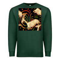 Sports Green african ethnic animal seamless pattern Premium Sweatshirt - BundleAndBundleShop