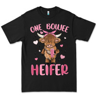 Black one boujee heifer Premium Tee - MaliasSmallBusiness