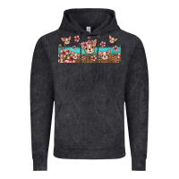 Vintage Black floral chihuahua dogs Vintage Hoodie - Jasminsmagicworld