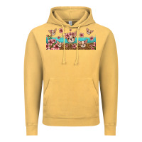 Vintage Mustard floral chihuahua dogs Vintage Hoodie - Jasminsmagicworld
