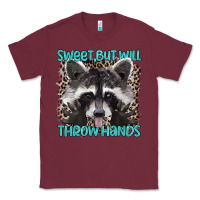 Burgundy sweet but will throw hands Classic Tee - Artiststas