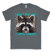 Charcoal Heather sweet but will throw hands Classic Tee - Artiststas