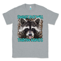 Heather Grey sweet but will throw hands Classic Tee - Artiststas