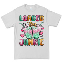 Dove Grey loaded tea junkie Premium Tee - MaliasSmallBusiness