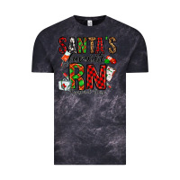Cloud Black santa's favorite rn Vintage Tee - Jasminsmagicworld