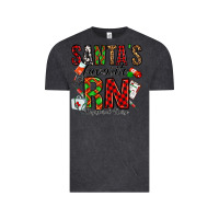 Vintage Black santa's favorite rn Vintage Tee - Jasminsmagicworld