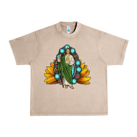 San Judas Gemstone Sunflower Urban Heavy Tee | Teevron