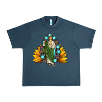 Midnight Navy san judas gemstone sunflower Urban Heavy Tee - JahusDesignShop
