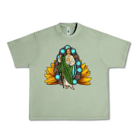 Oil Green san judas gemstone sunflower Urban Heavy Tee - JahusDesignShop