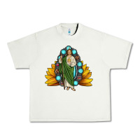 Pistachio san judas gemstone sunflower Urban Heavy Tee - JahusDesignShop