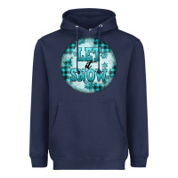 Navy let it snow Heavyweight Hoodie - FaDigitalArtStudio