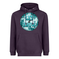 Plum let it snow Heavyweight Hoodie - FaDigitalArtStudio