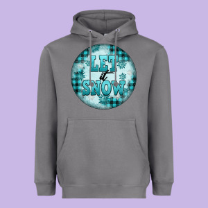 Let It Snow Heavyweight Hoodie Designed By Fadigitalartstudio