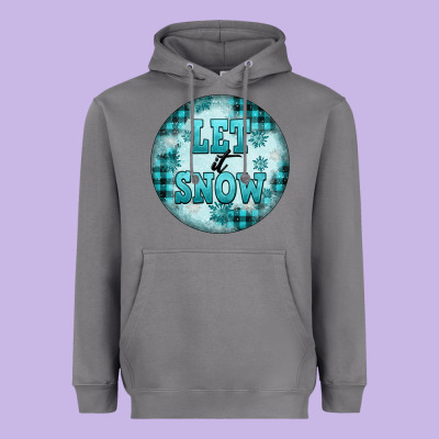 Let It Snow Heavyweight Hoodie Designed By Fadigitalartstudio