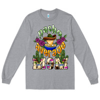 Heather Grey Nacho average Mom Long Sleeve Tee - NancyCooperArtShop