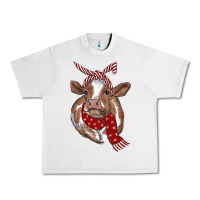 Lunar Rock Christmas Heifer With Scarf Urban Heavy Tee - RanaPortraitStore