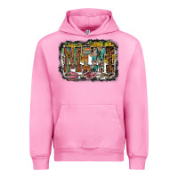 Fuchsia Pink mini western Urban Hoodie - RacoonDesign