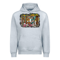 Heather Grey mini western Urban Hoodie - RacoonDesign