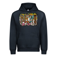 Navy mini western Urban Hoodie - RacoonDesign