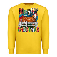 Lemon merry christmas simmental cow Premium Sweatshirt - FaDigitalArtStudio