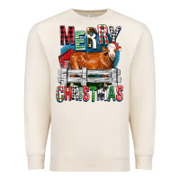 Sandshell merry christmas simmental cow Premium Sweatshirt - FaDigitalArtStudio