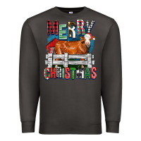 Smoke merry christmas simmental cow Premium Sweatshirt - FaDigitalArtStudio