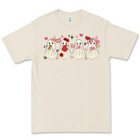 Bone valentines day ghost Premium Tee - MaliasSmallBusiness