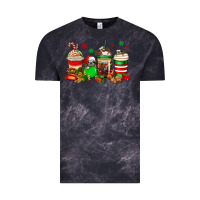 Cloud Black christmas sloth coffee cups Vintage Tee - Jasminsmagicworld